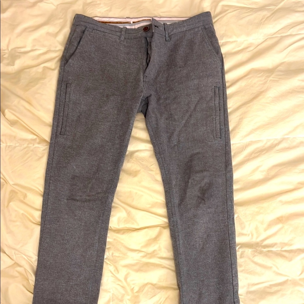 Nifty Genius - Henry Travel Pant - Brushed Herringbone- 34x32